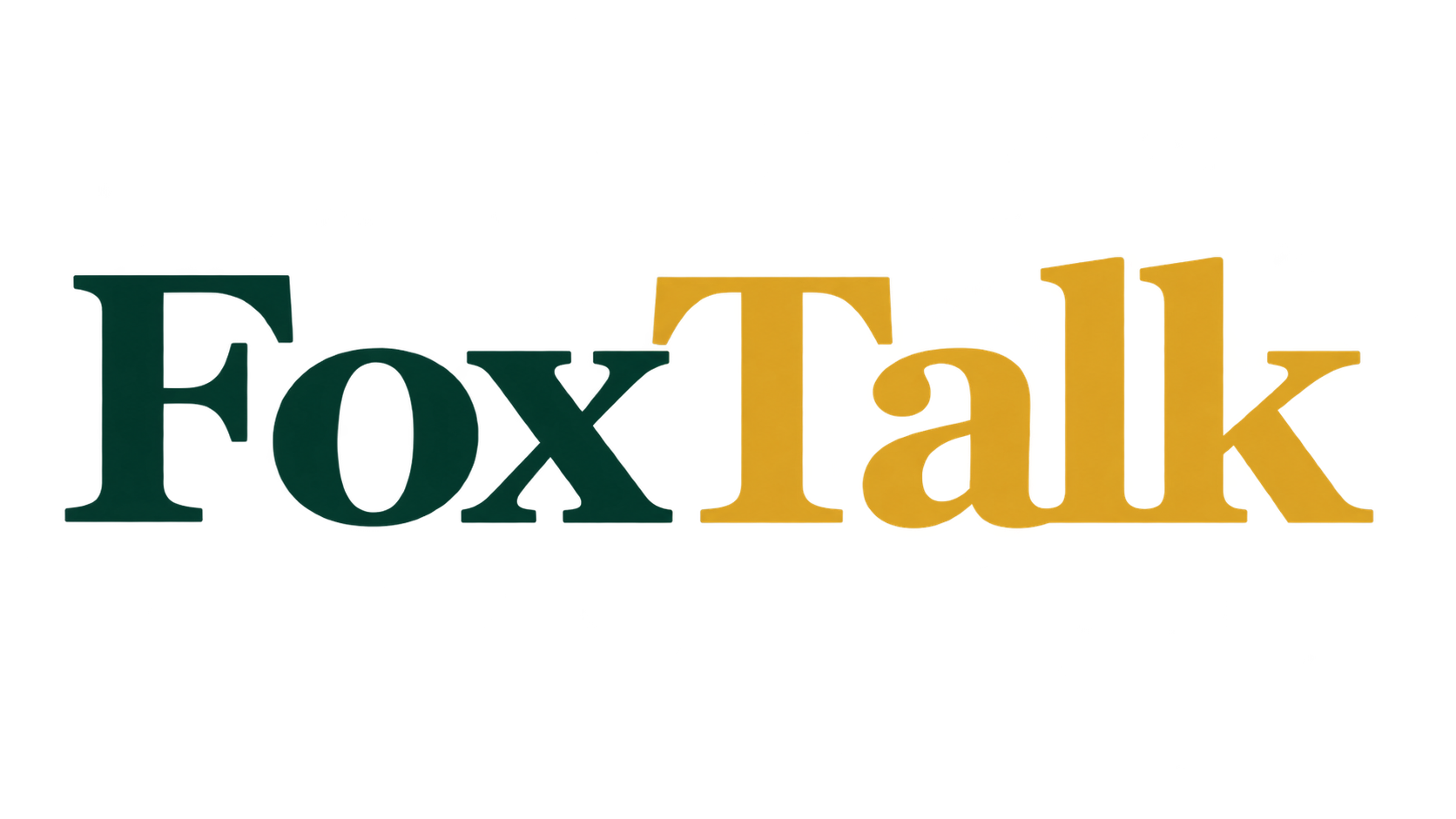 Official FoxTalk 16:9 landscape-format logo